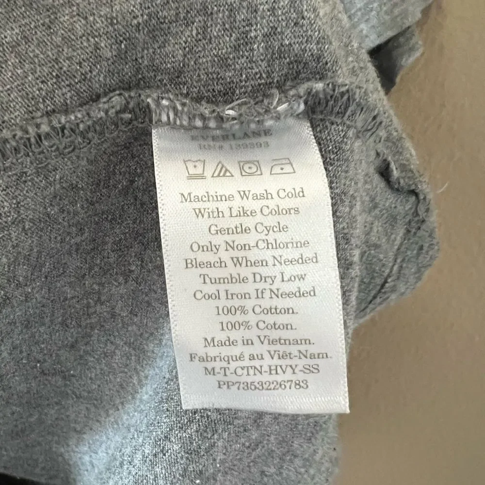 Everlane Heather Grey Crew Neck Shirt - Picture 5 of 6